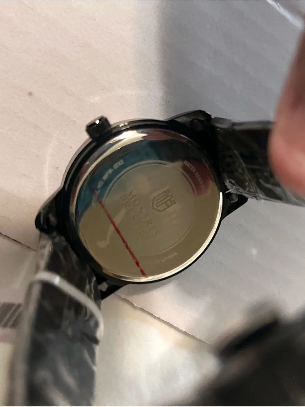 Men's Black Stainless Steel Watch